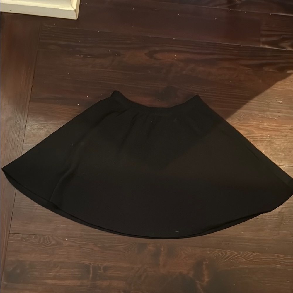 Aqua Black Mini Skater Skirt for Night Out